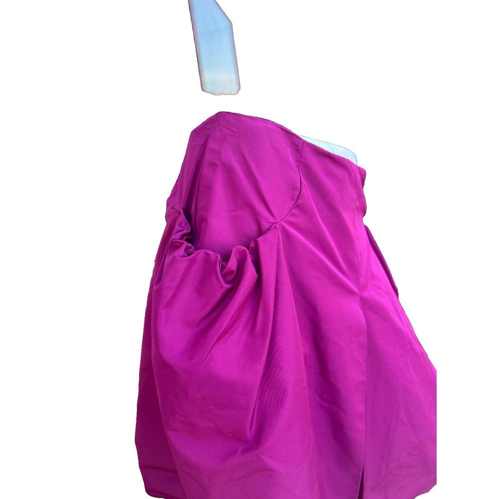 Miu Miu A-Line Skirt Reddish-Purple Acetate Blend Gather Hip Pockets SZ 38/M - Picture 5 of 14